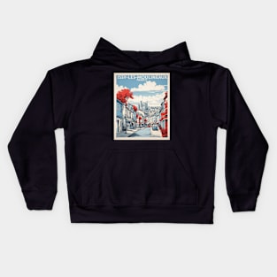 Issy Les Moulineaux France Vintage Travel Poster Tourism Kids Hoodie